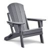 Folding Adirondack Chair Weather Resistant, Outdoor HDPE Lawn Chair