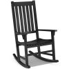 Indoor Outdoor Wooden High Back Rocking Chair