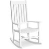 Indoor Outdoor Wooden High Back Rocking Chair