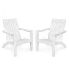 Outdoor Durable Patio Acacia Wood Adirondack Lounge Armchair