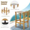 Patio Wood Bar Stools Set of 2/4