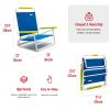 Sunnyfeel Beach Chair, Foldable Camping Chair Beach Chair