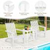 Outdoor Durable Patio Acacia Wood Adirondack Lounge Armchair