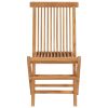 Folding Patio Chairs 4 pcs Solid Teak Wood