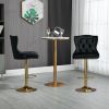 COOLMORE Bar Stools with Back and Footrest Counter Height Dining Chairs 2PC/SET