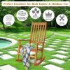 Indoor Outdoor Wooden High Back Rocking Chair