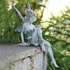 Resin Sitting Fairy Outdoor Garden Ornament