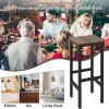 Kitchen & Dining Bar Stools with Metal Legs and Footrest