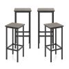 Kitchen & Dining Bar Stools with Metal Legs and Footrest